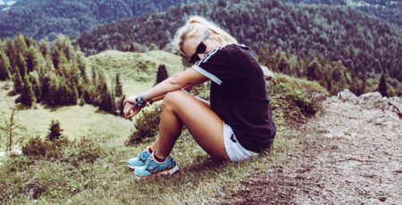 girl on a hike as an example of what to wear on a hike for a date for girls and a hiking date outfit by Dating Snippets