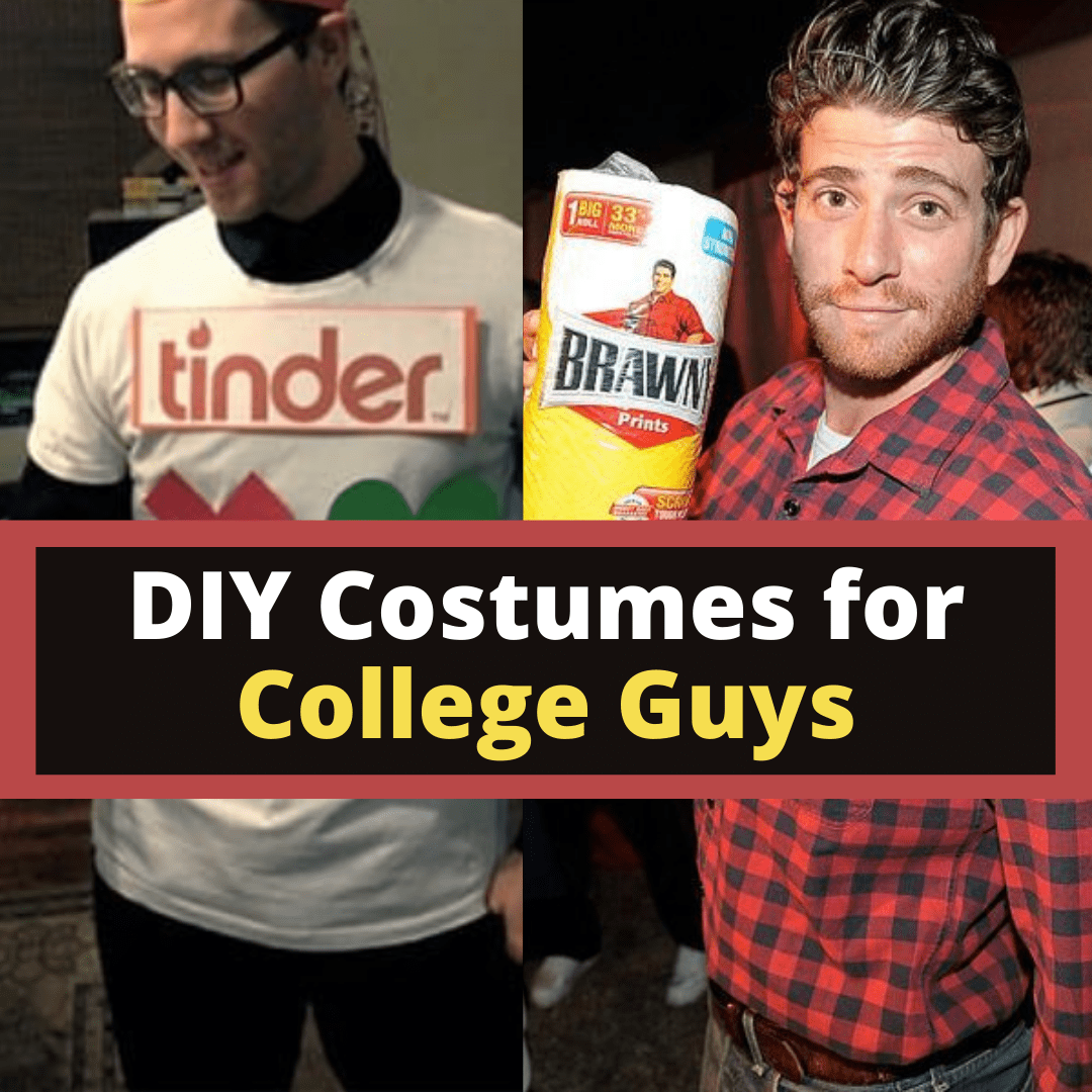easy DIY costumes for college guys and last minute Halloween costume ideas for guys in college that are cheap